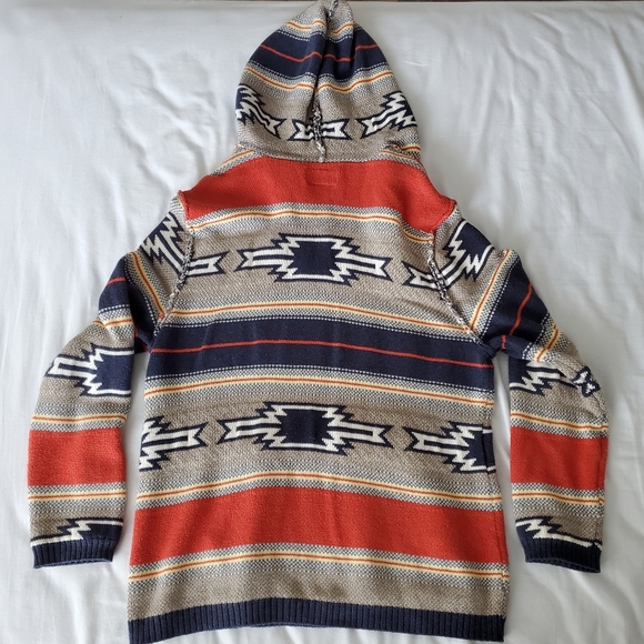 American Eagle Hoodie, Large, Orange, Tan, & Blue - Picture 4 of 9